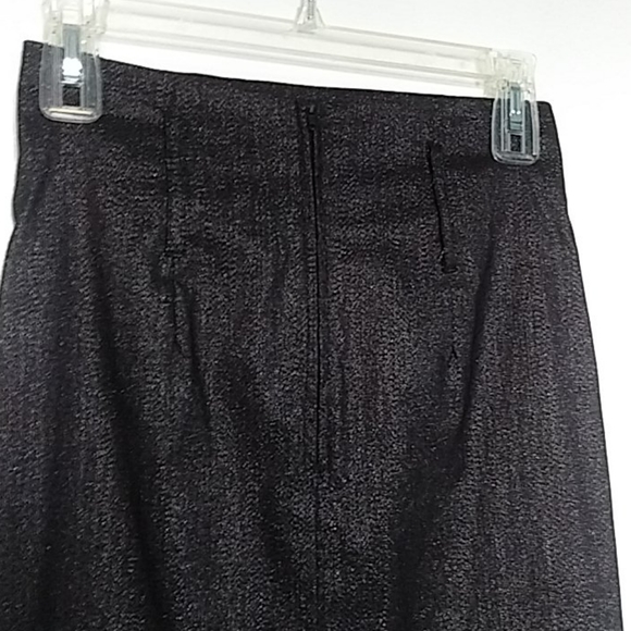 2B Shimmery Black High Waist Pencil Skirt - Picture 4 of 7